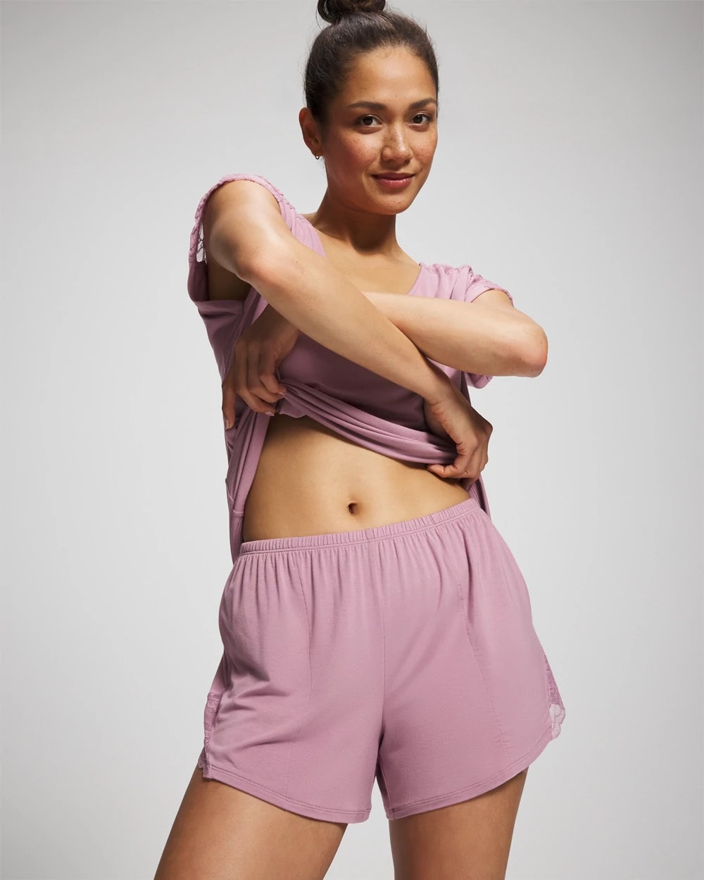 Soma Lace Trim Pajama Short