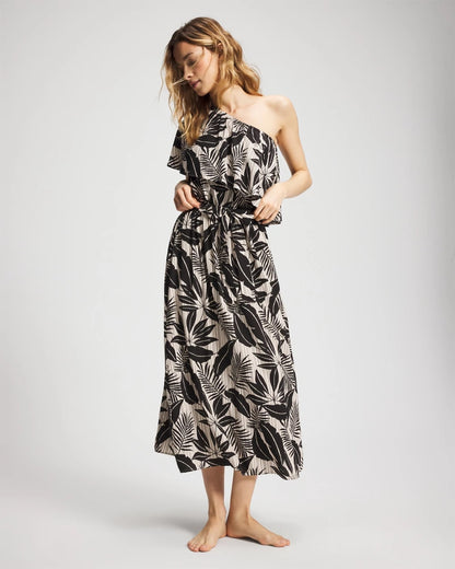 Soma Island Time Ruffled Midi Dress
