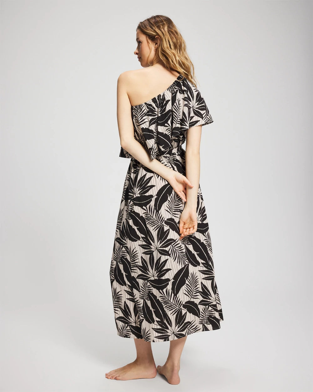 Soma Island Time Ruffled Midi Dress