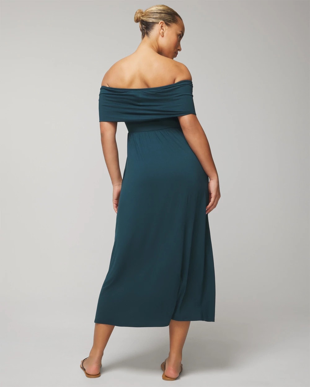 Soma Off-The-Shoulder Midi Bra Dress