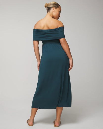 Soma Off-The-Shoulder Midi Bra Dress