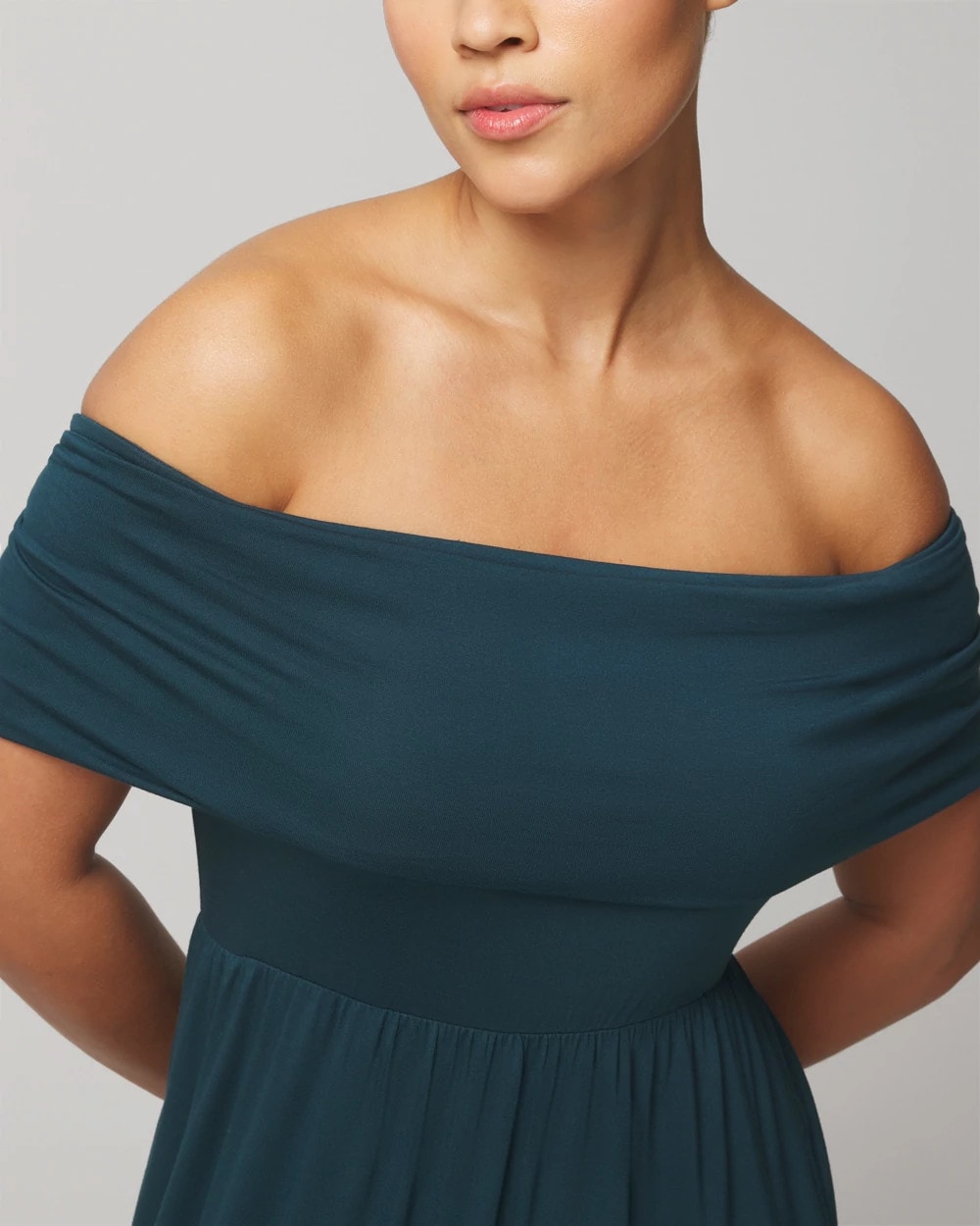 Soma Off-The-Shoulder Midi Bra Dress