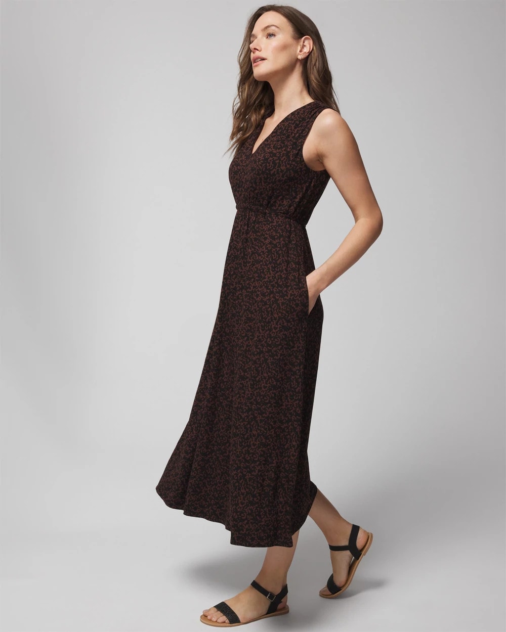 Soma Tie Back Midi Dress