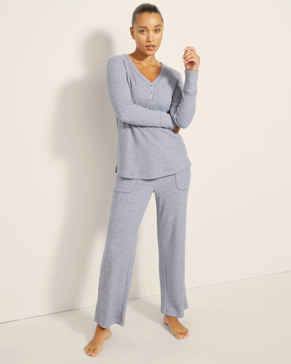 Soma Long-Sleeve Pajama Henley