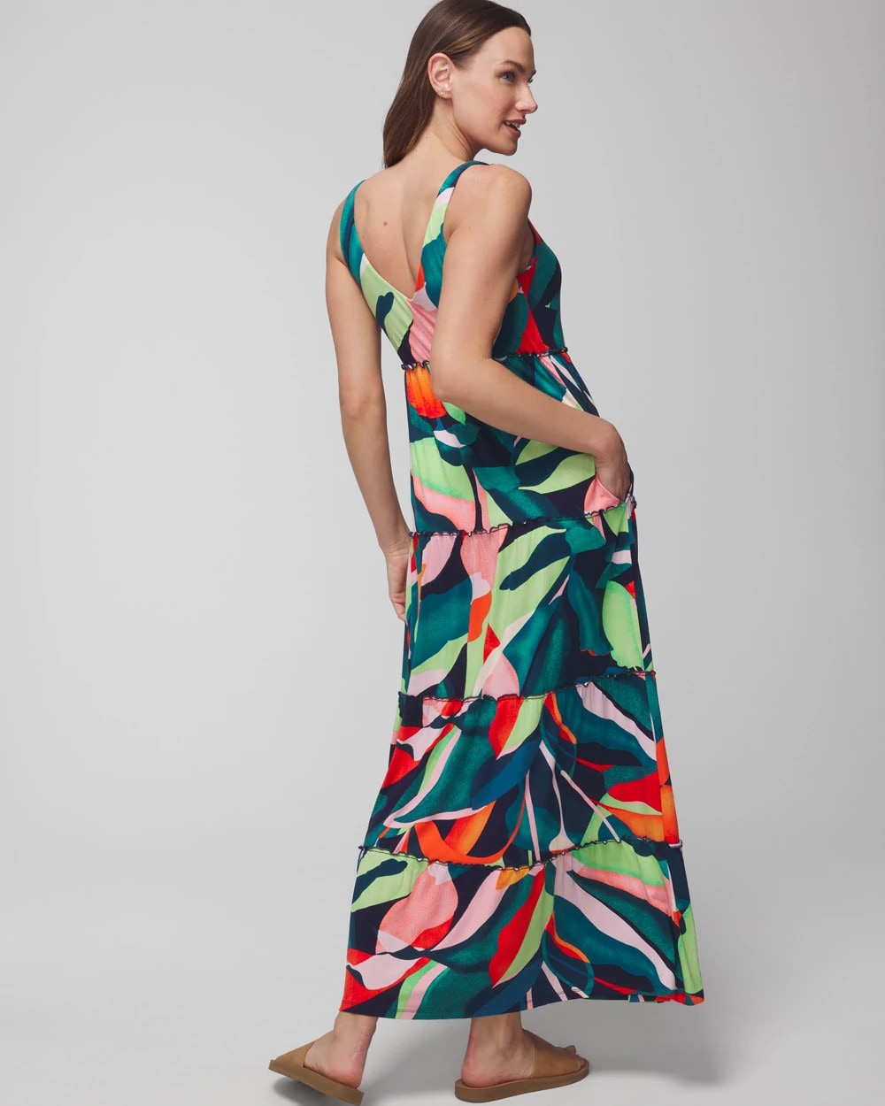 Soma Tiered Maxi Bra Dress