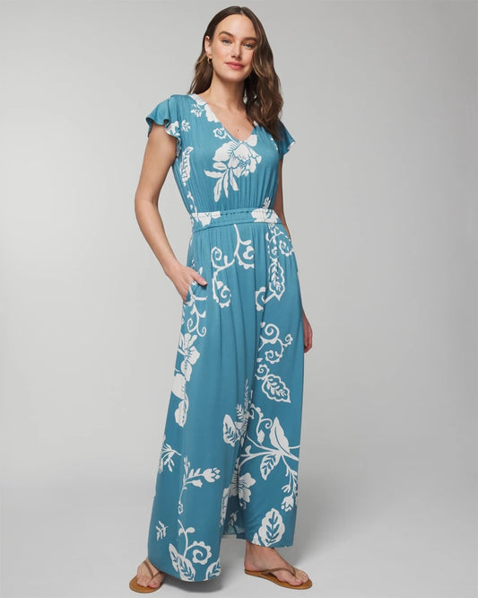 Soma Flutter Sleeve Maxi Bra Dress