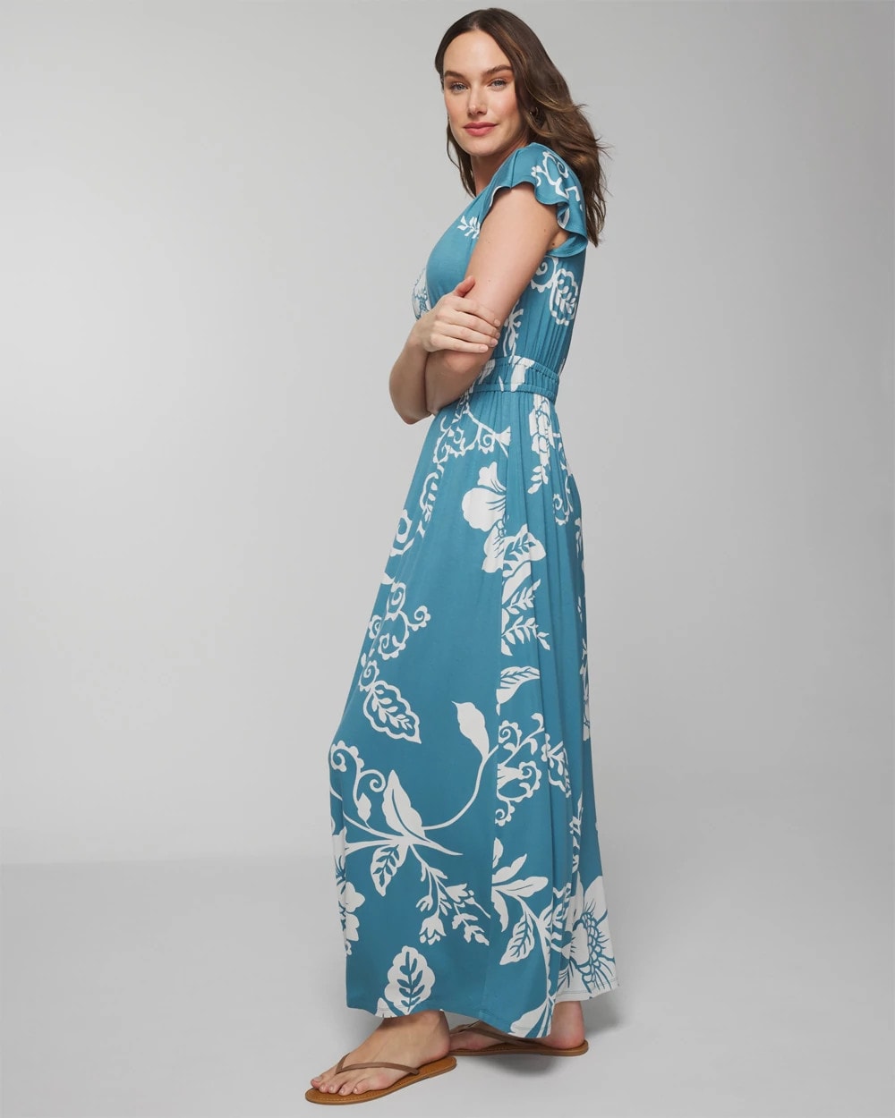 Soma Flutter Sleeve Maxi Bra Dress