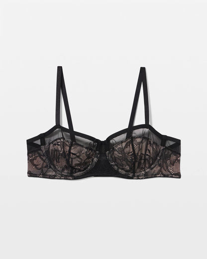 Soma Sheer Lace Unlined Balconette Bra