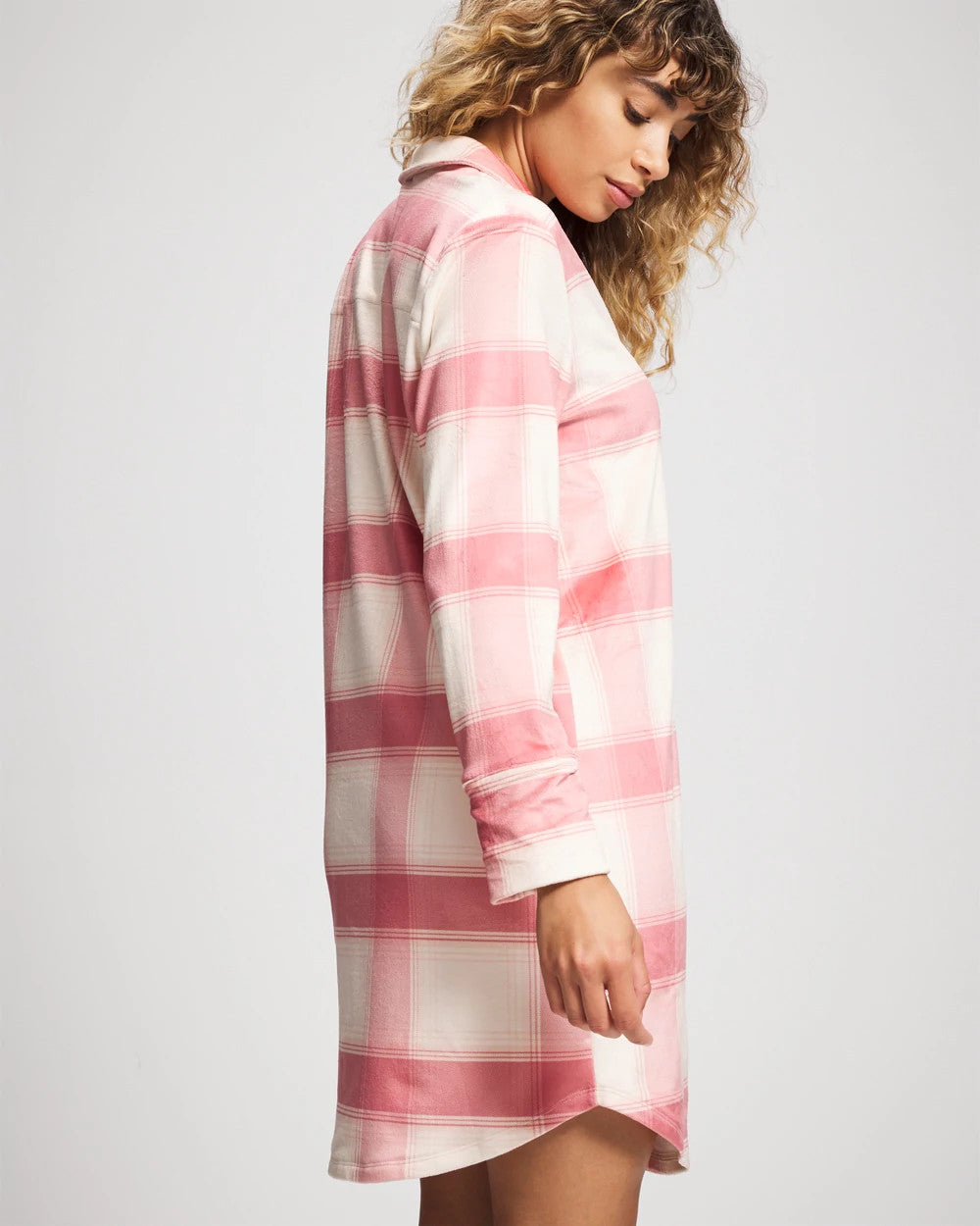 Soma Long-Sleeve Notch Collar Sleepshirt