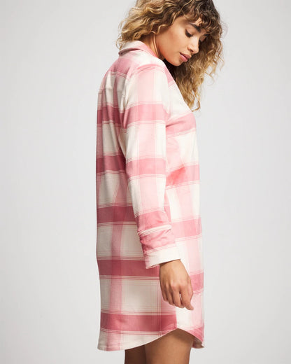 Soma Long-Sleeve Notch Collar Sleepshirt