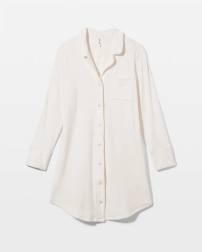 Soma Long-Sleeve Notch Collar Sleepshirt