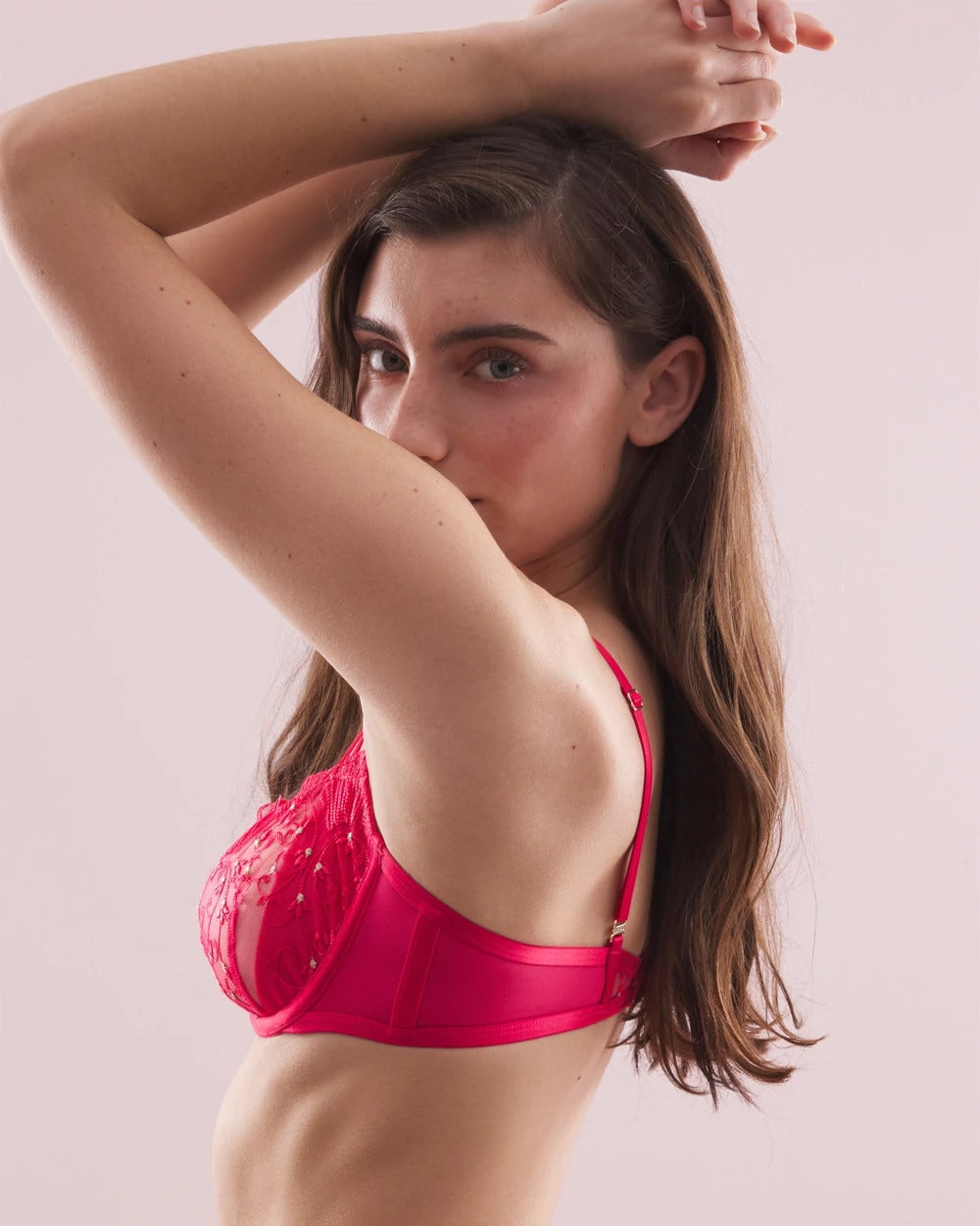 Soma Architectural Embroidered Balconette Bra