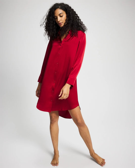 Soma Long-Sleeve Sleep Shirt
