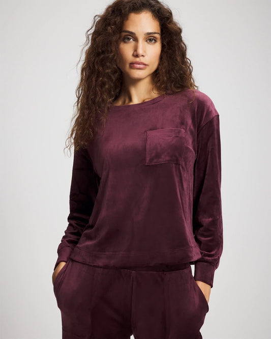 Soma Velour Crewneck Sweatshirt