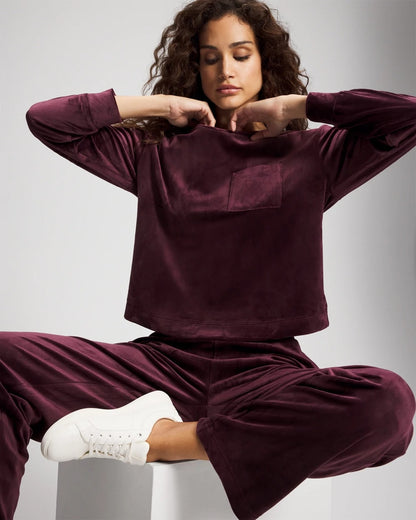 Soma Velour Crewneck Sweatshirt
