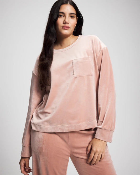 Soma Velour Crewneck Sweatshirt