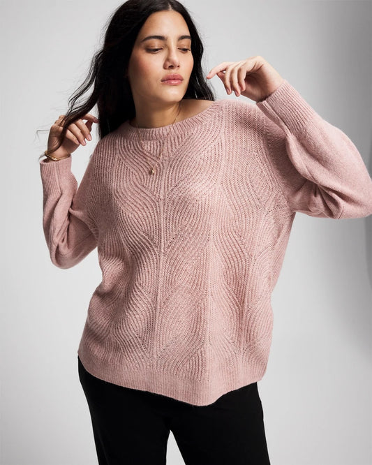 Soma Shimmer Cable Knit Sweater