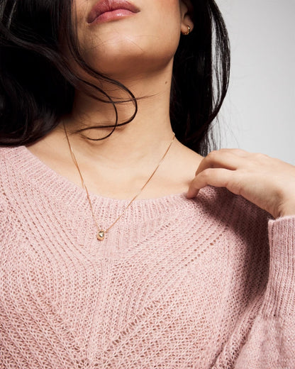Soma Shimmer Cable Knit Sweater