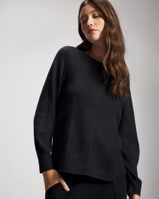 Soma Shimmer Cable Knit Sweater