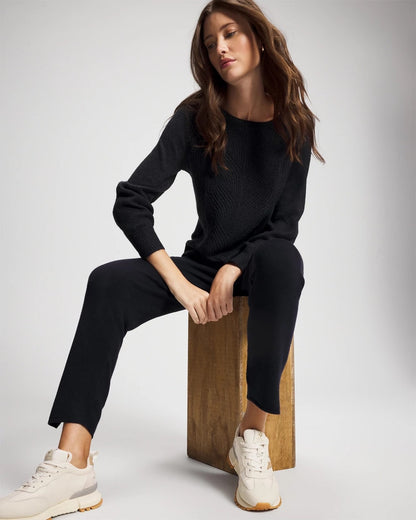 Soma Shimmer Cable Knit Sweater