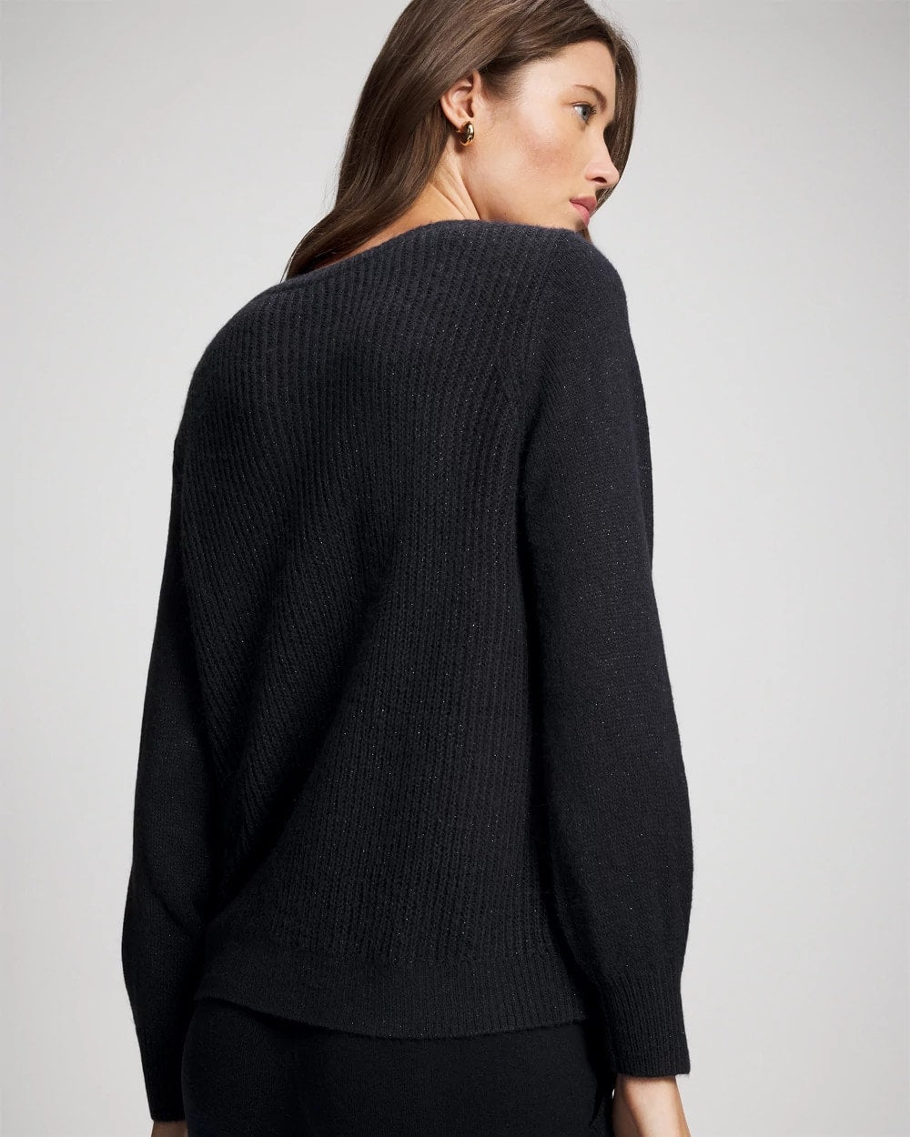 Soma Shimmer Cable Knit Sweater