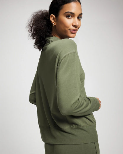 Soma Ultrasoft Fleece Relaxed Funnel Neck Sweatshirt