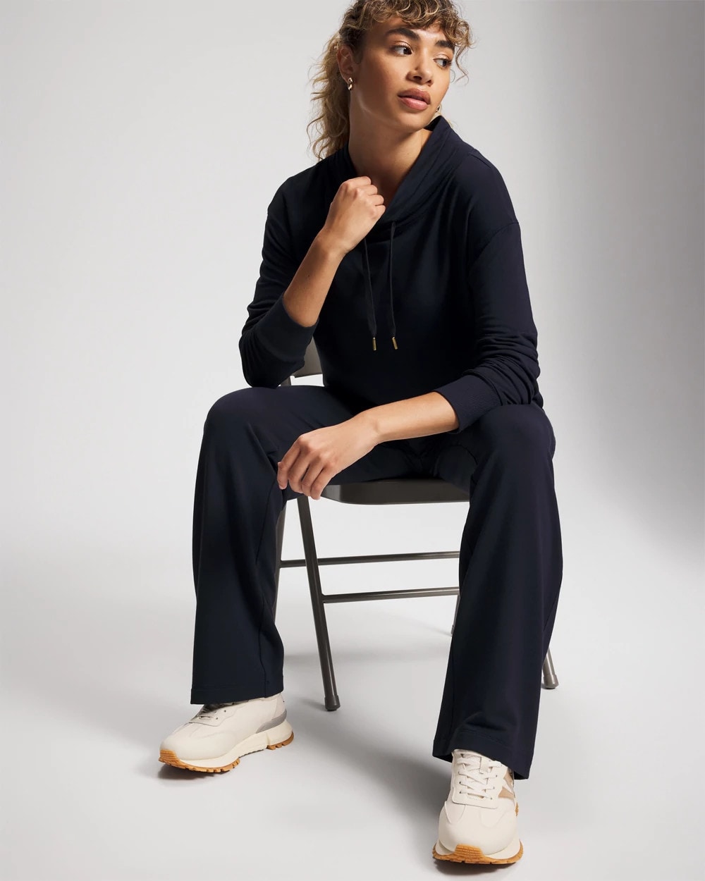 Soma Ultrasoft Fleece Relaxed Funnel Neck Sweatshirt