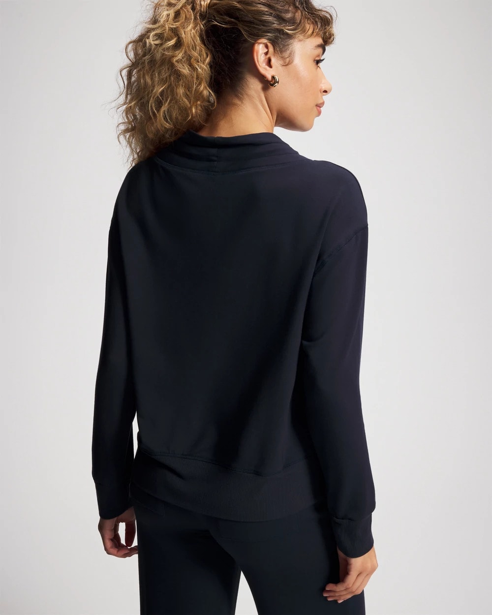 Soma Ultrasoft Fleece Relaxed Funnel Neck Sweatshirt