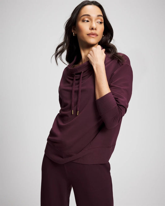 Soma Ultrasoft Fleece Relaxed Funnel Neck Sweatshirt