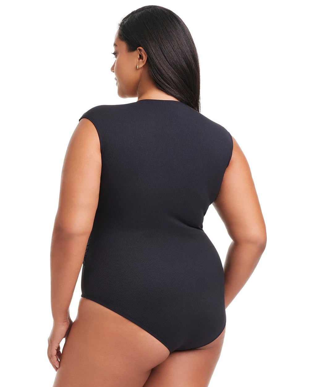 Soma Pique Ole Cap Sleeve Surplice One Piece