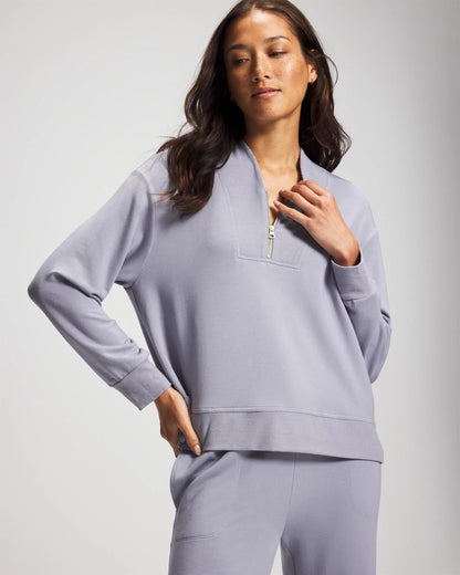Soma Ultrasoft Fleece Quarter Zip Sweatshirt