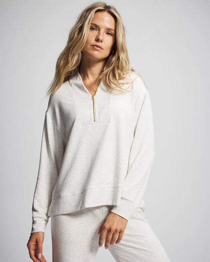 Soma Ultrasoft Fleece Quarter Zip Sweatshirt