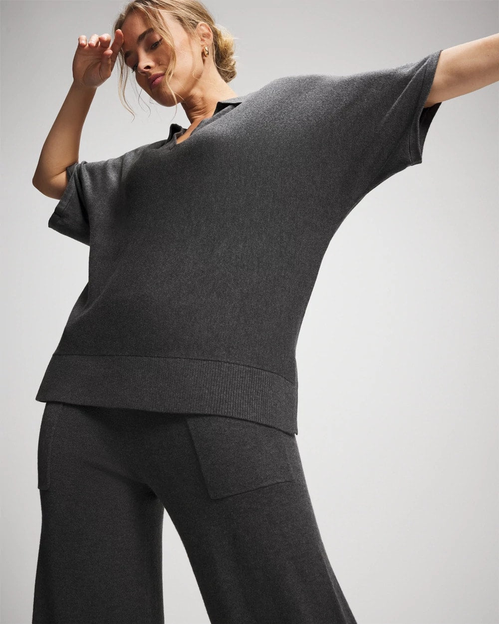 Soma Premier Knit Sweater Collared Top