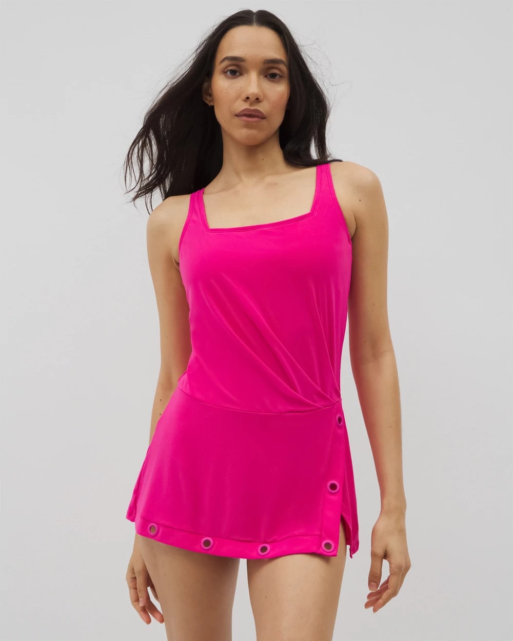 Soma Beyond Control Grommets Swim Dress