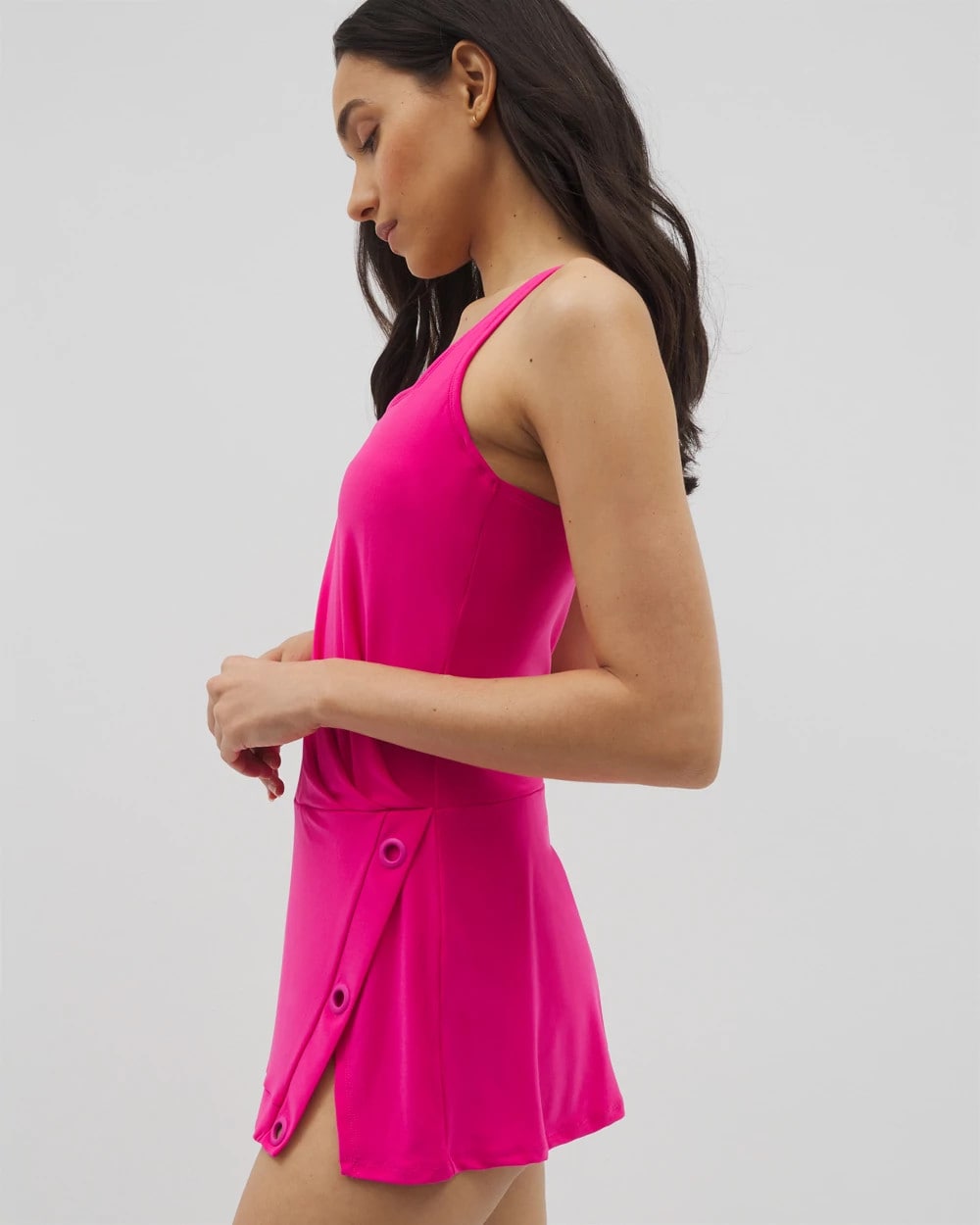 Soma Beyond Control Grommets Swim Dress