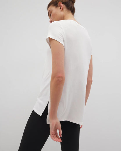 Soma Rib Knit V-Neck Tee