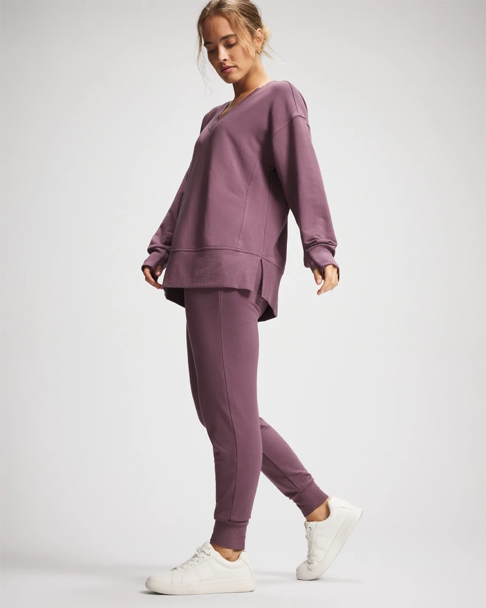 Soma Ultrasoft Fleece V-Neck Sweatshirt