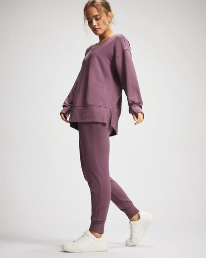 Soma Ultrasoft Fleece V-Neck Sweatshirt