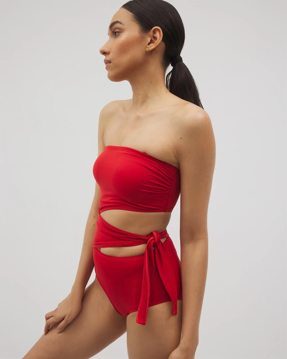 Soma Soma Swim Bandeau Cutout One Piece
