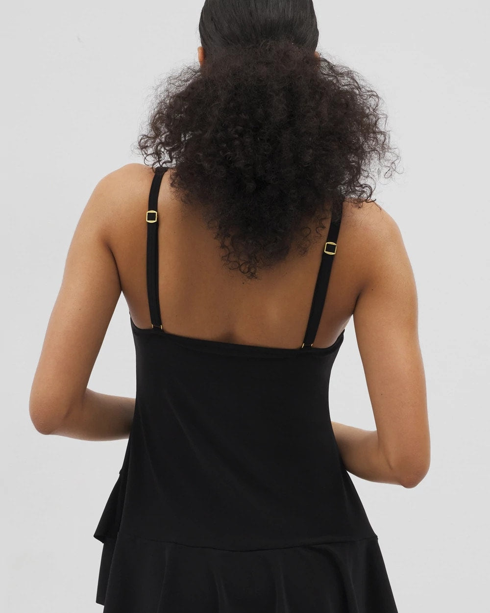 Soma Beyond Control Solid Essentials Ruffle Swim Dress