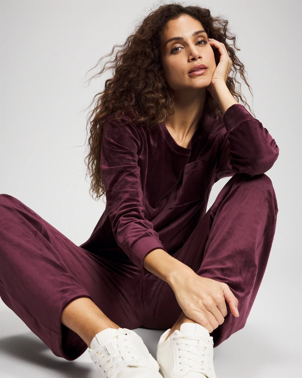 Soma Velour Straight Leg Pants