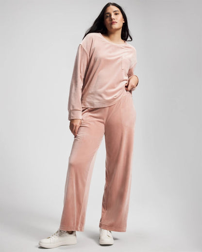 Soma Velour Straight Leg Pants