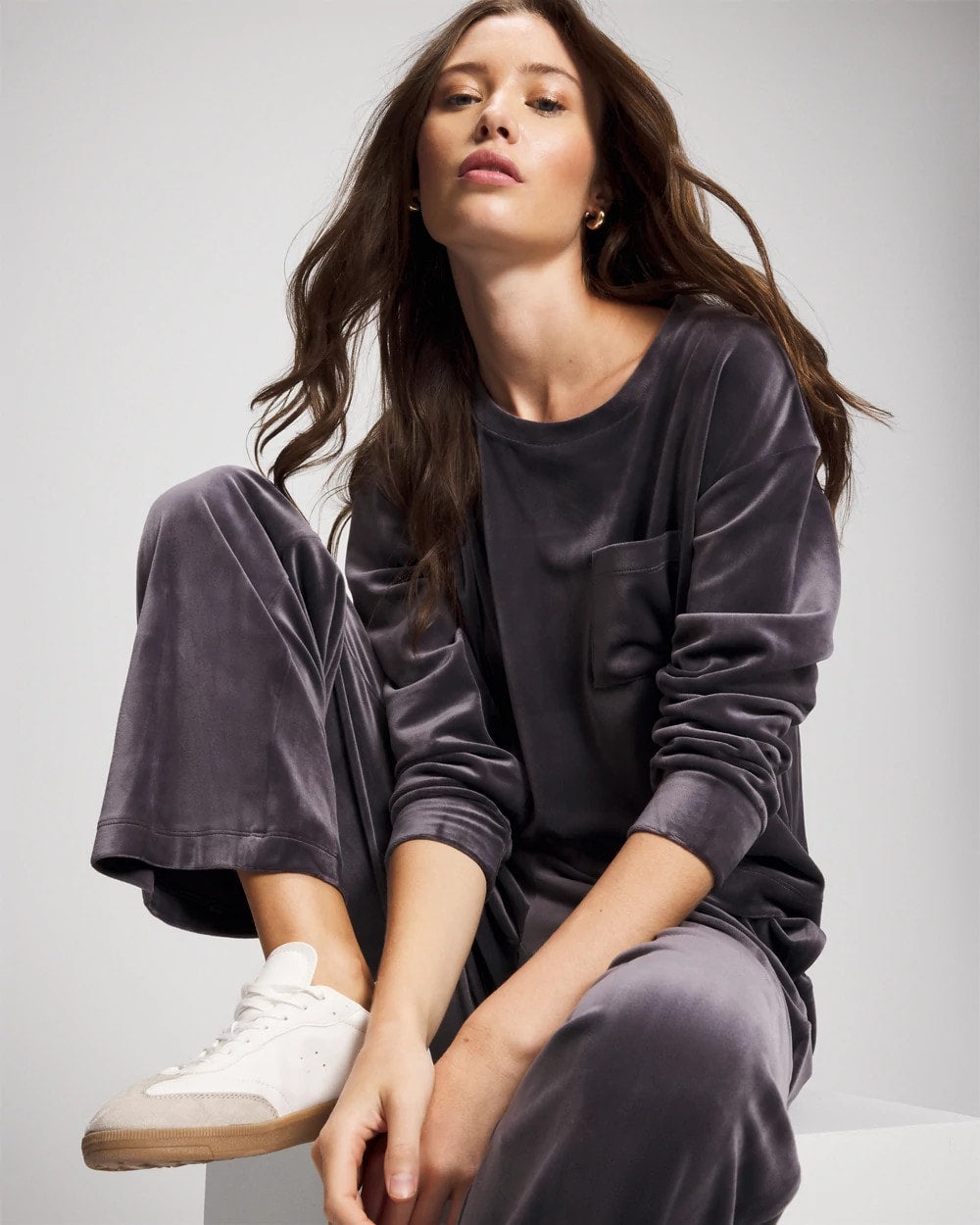 Soma Velour Straight Leg Pants
