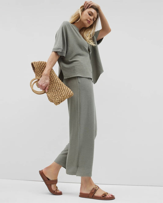 Soma Crinkle Knit Wide Leg Pant
