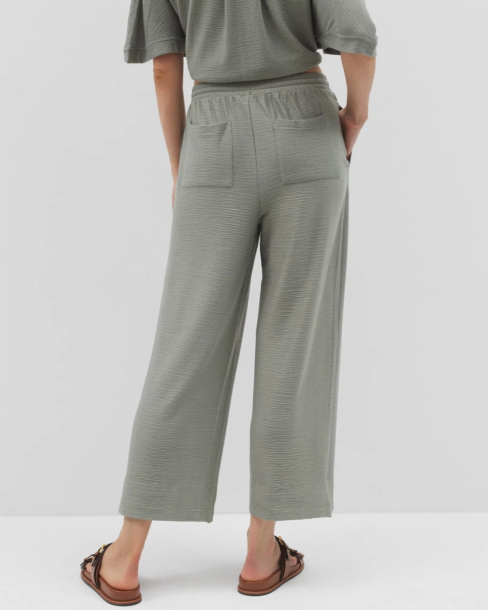 Soma Crinkle Knit Wide Leg Pant