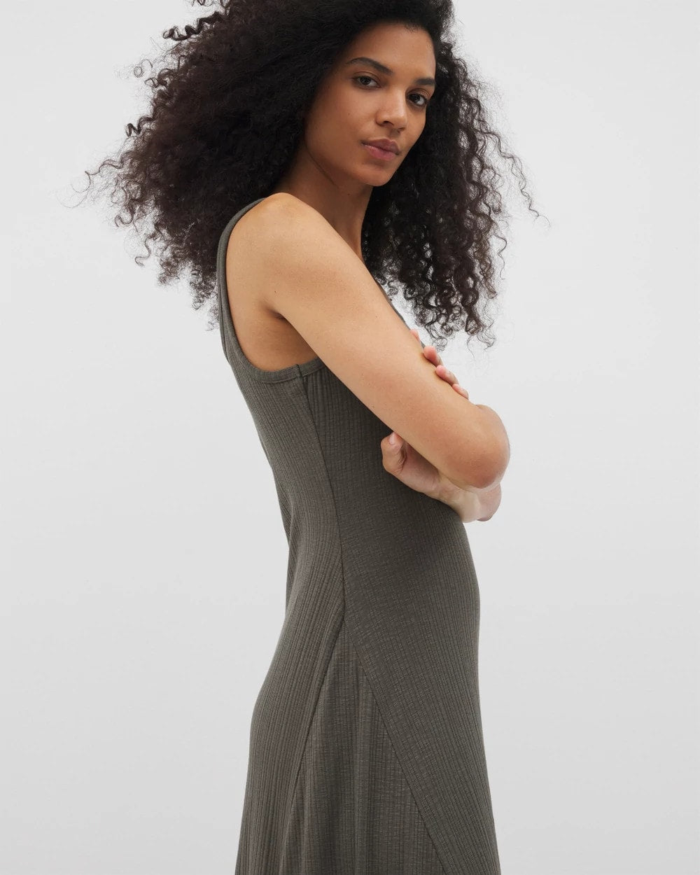 Soma Rib Square Neck Lounge Dress