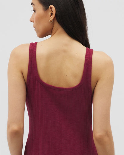 Soma Rib Square Neck Lounge Dress