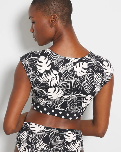 Soma Double Trouble Cap-Sleeve Crop Top