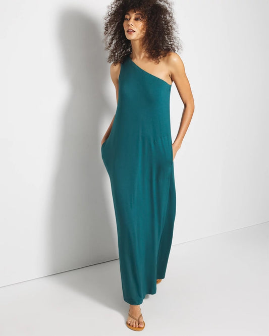 Soma One-Shoulder Maxi Bra Dress