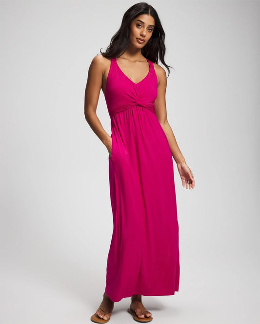 Soma Soft Jersey Twist Front Maxi Dress